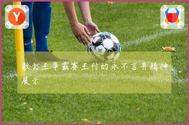 散打王争霸赛王付的永不言弃精神展示